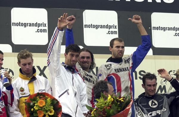 Podium du Motocross des Nations 2001